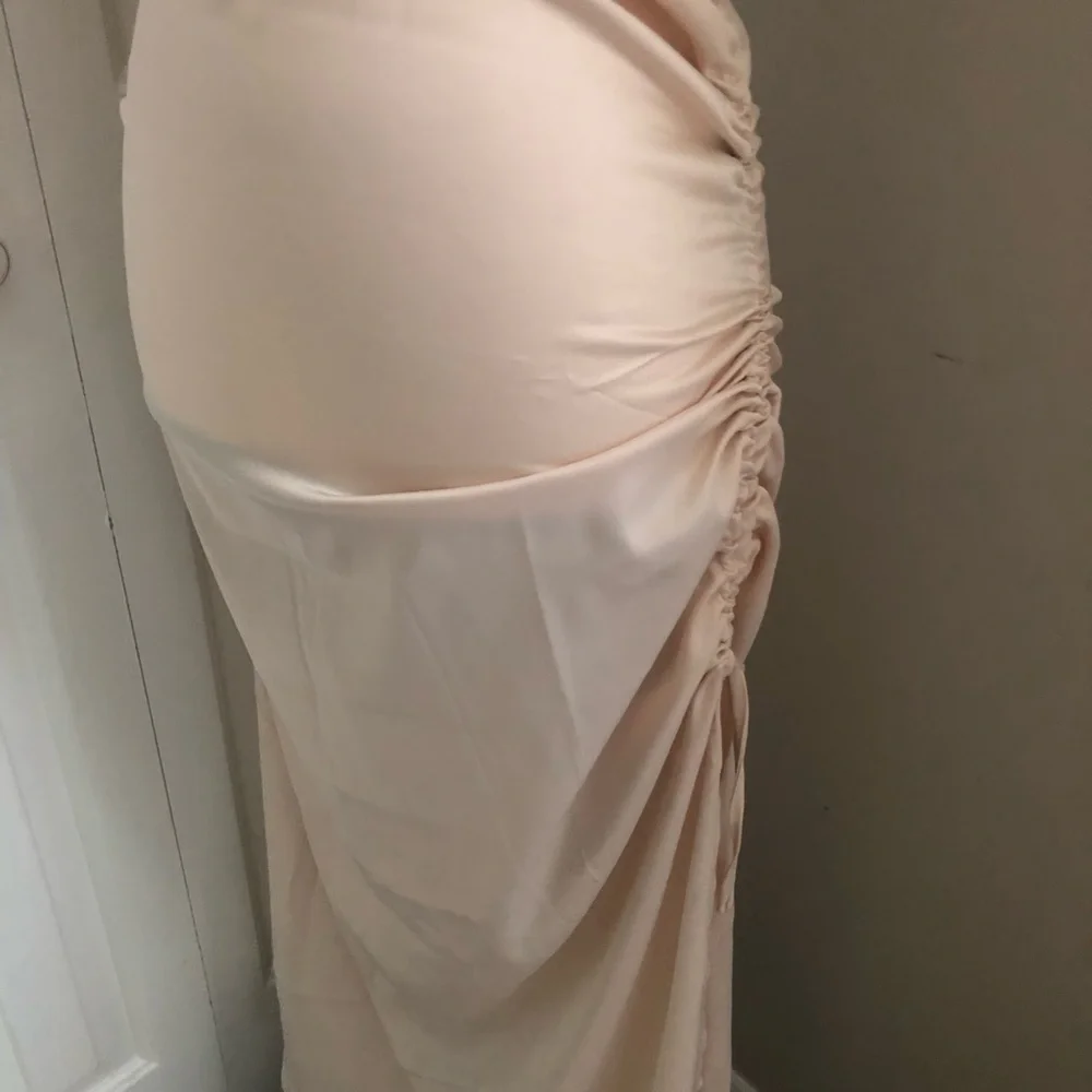 Nude Peach Evening Gown - Picture 9 of 12
